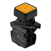 Выключатель кнопочный, Ø отверстия: 22/25 мм Autonics S2PRS-P3YALM