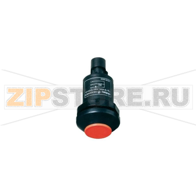 Кнопка 48 В DC/AC, 0.5 А, 1 x вкл/выкл, без фиксации, IP67, 1 шт Elobau 145010AB-RD 