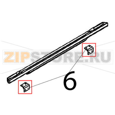 Hinge Angelo Po FX61E1 Hinge Angelo Po FX61E1Запчасть на деталировке под номером: 6