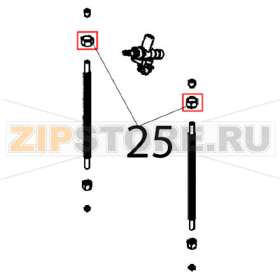 Serrabicono M Ø: 10 Angelo Po 191PD1G Serrabicono M Ø: 10 Angelo Po 191PD1GЗапчасть на деталировке под номером: 25