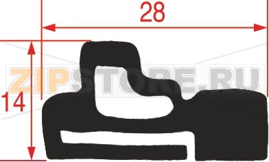 CARRIAGE STOP GASKET 500 mm 