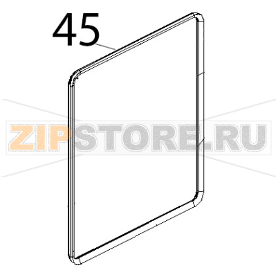 Guarnizione nera 50 shore forni Unox XV 703G Guarnizione nera 50 shore forni Unox XV 703GЗапчасть на деталировке под номером: 45