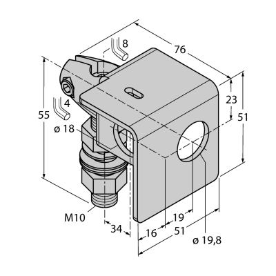 Кронштейн монтажный Turck SMB18AFAM10 