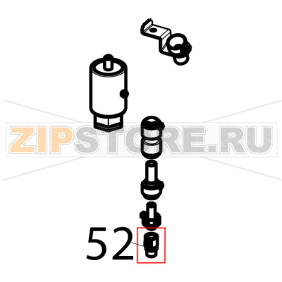Nozzle - terminal - reduction Tecnoinox GFB10DS Nozzle - terminal - reduction Tecnoinox GFB10DSЗапчасть на деталировке под номером: 52