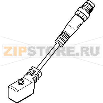 Кабель соединительный 2.5 м Festo NEBV-Z4WA2L-P-E-2.5-N-M8G3-S1 