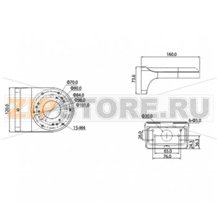 Кронштейн настенный Dahua PFB200W 