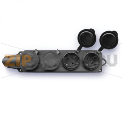 Розетка 16 А, 220 В, 2Р+РЕ, IP44 Chint AM-K06 