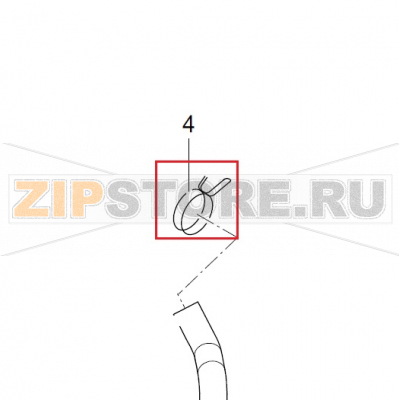 Drahtschlauchklemme; D17,3X1,8 Winterhalter UC-M Drahtschlauchklemme; D17,3X1,8 Winterhalter UC-MЗапчасть на деталировке под номером: 4Название запчасти на немецком языке: Drahtschlauchklemme; D17,3X1,8 Winterhalter UC-M