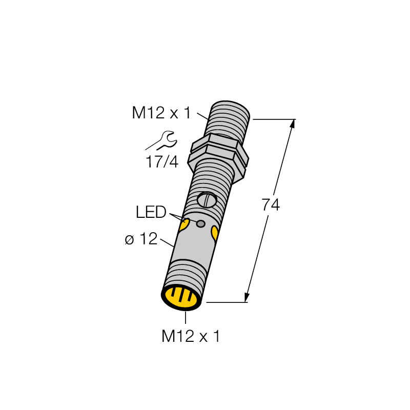 Датчик фотоэлектрический Turck M12NLVQ8 