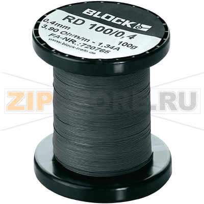 Резистор проволочный 0.433 Ω/м, 1 шт Block RD 100/1,2 