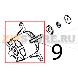 Motore 0.70 kW, 4 poli trifase Angelo Po FX82E2T Motore 0.70 kW, 4 poli trifase Angelo Po FX82E2TЗапчасть на деталировке под номером: 9