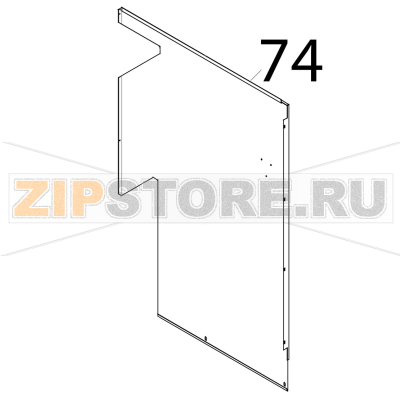 Fianco destro inox Tecnoeka KF 1010 EV UD Fianco destro inox Tecnoeka KF 1010 EV UDЗапчасть на деталировке под номером: 74