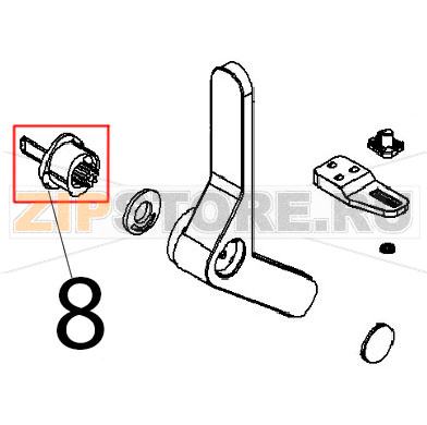Serratura Angelo Po FX82E2T Serratura Angelo Po FX82E2TЗапчасть на деталировке под номером: 8