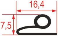УПЛОТНИТЕЛЬНАЯ РЕЗИНА ДЛЯ ПЕЧИ 2455 - 25 М