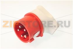 CEE-Stecker 16A-6h-400V, rot/schwarz 