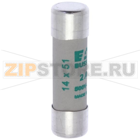 Предохранитель, 2 A, AC 690 В, 80 кА, 14x51 мм, aM, IEC Eaton CYLINDRICAL FUSE 14x51 2A AM 690V 