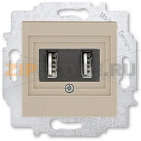 USB-розетка двойная, кофе макиато ABB 2CHH290040A6018