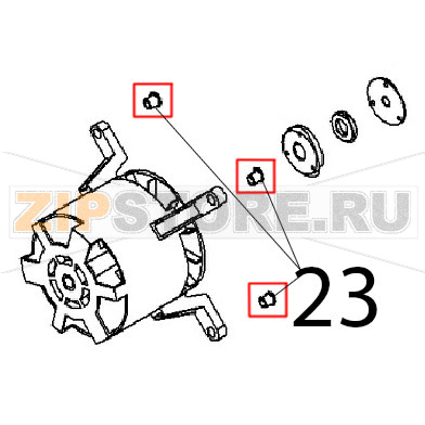 Boccola motore Angelo Po FX101G2 Boccola motore Angelo Po FX101G2Запчасть на деталировке под номером: 23