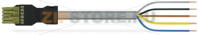 pre-assembled connecting cable; Eca; Socket/open-ended; 5-pole; Cod. B; 4m; 1,50 mm; light green Wago 891-8995/106-405 Protected against mismating and maintenance-freeLow profile with 4.4 mm pole spacingComponents can be clearly printed on and color-coded to meet custom requirements....
