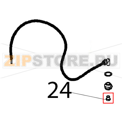 Ugello Ø: 0.65 Angelo Po FX201G3 Ugello Ø: 0.65 Angelo Po FX201G3Запчасть на деталировке под номером: 24