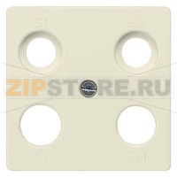 DELTA I-SYSTEM ЭЛЕКТРИЧЕСКИЙ БЕЛЫЙ КРЫШКА РОЗЕТКИ ДЛЯ 2XSAT 1XTV 1XRF 55X55MM 4 ОТВЕРСТИЯ Siemens 5TG2595