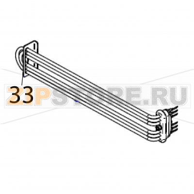 Tub resostor support Fagor CO-172 DD Tub resostor support Fagor CO-172 DDЗапчасть на деталировке под номером: 33Название запчасти Fagor на английском языке: Tub resostor support CO-172 DD.