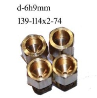 KIT 4 UGELLI GAS METANO WHIRLPOOL C00021