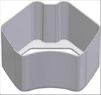 ВЕДРО ДЛЯ СБОРА КОЖУРЫ PODIUM COLOR - СЕРЕБРО