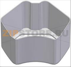 ВЕДРО ДЛЯ СБОРА КОЖУРЫ PODIUM COLOR - СЕРЕБРО 