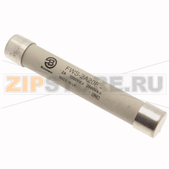 Предохранитель, 2 A, AC 2100 В, DC 1000 В, 50 кА, 20x127 мм, gS, IEC BS Eaton 2A 2000V AC TRACTI 