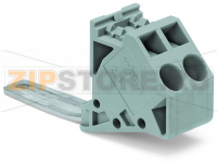 POWER CAGE CLAMP Анцапфа силового трансформатора; для сильноточных клемм 50 мм?; Ширина модуля: 16 мм; 6,00 mm?; серые Wago 285-447