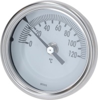 THERMOMETER STAINLESS STEEL 0+120°C
