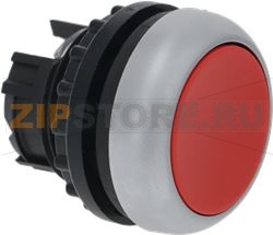 FLUSH PUSH-BUTTON RED 