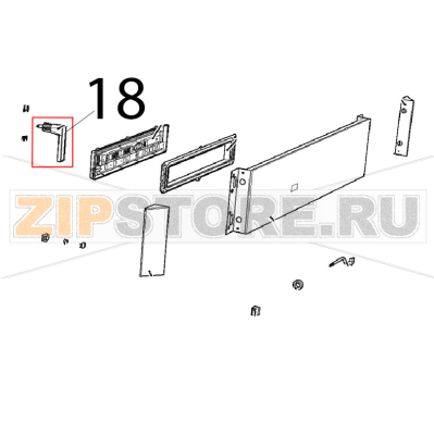Impugnatura maniglia CT BT Unox XVC 1005EP Impugnatura maniglia CT BT Unox XVC 1005EPЗапчасть на деталировке под номером: 18