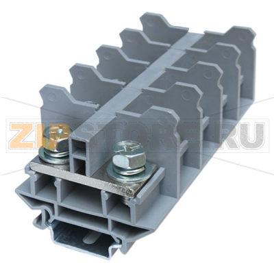 Клемма проходная, открытая, серая CHIKU RBN 100W 