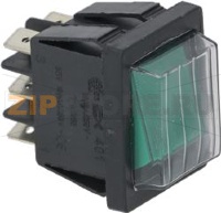 2-Х ПОЛЮСНЫЙ ПЕРЕКЛЮЧАТЕЛЬ РЕЖИМОВ, ЗЕЛЕНЫЙ 16 А, 250 В
