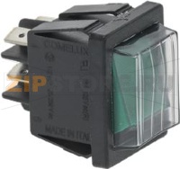 ЗЕЛЕНЫЙ ДВУХПОЛЮСНЫЙ ВЫКЛЮЧАТЕЛЬ 16A 250В