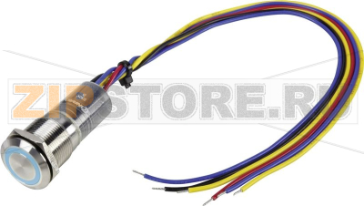 Кнопка антивандальная 250 В/AC, 5 А, 1 x выкл/вкл, без фиксации TRU Components LAS1-GQ-11E/B/230V/IP67 