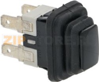 ЧЕРНЫЙ ДВУХПОЛЮСНЫЙ ВЫКЛЮЧАТЕЛЬ 16А