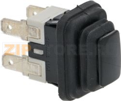 ЧЕРНЫЙ ДВУХПОЛЮСНЫЙ ВЫКЛЮЧАТЕЛЬ 16А 