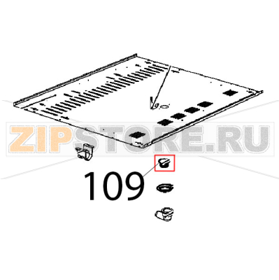 U-Trap seal Unox XB 895 U-Trap seal Unox XB 895Запчасть на деталировке под номером: 109