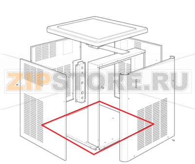 Chassisrahmen Edelstahl Scotsman MF 56 ASR Chassisrahmen Edelstahl Scotsman MF 56 ASRЗапчасть на сборочном чертеже под номером: 1Название запчасти Scotsman на немецком языке: Chassisrahmen Edelstahl Scotsman MF 56 ASR