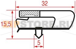 SNAP-IN GASKET 585x390 mm 