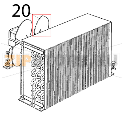 Ventola 50 Hz Scotsman MF 46 WS Ventola 50 Hz Scotsman MF 46 WSЗапчасть на деталировке под номером: 20