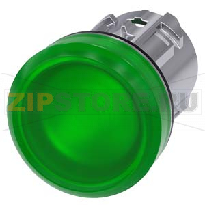 ЭЛЕМЕНТ СВЕТОВОГО ИНДИКАТОРА С ЗЕЛЁНЫМ РАССЕИВАТЕЛЕМ, 22MM, КРУГЛ., ГЛЯНЦЕВЫЙ МЕТАЛЛ, РАССЕИВАТЕЛЬ МАТОВЫЙ, С МАРКИРОВКОЙ ЛАЗЕРОМ, ПЕРВЫЕ БУКВЫ СЛОВ - ВЕРХНИЙ РЕГИСТР, ДАЛЕЕ - НИЖНИЙ РЕГИСТР Siemens 3SU1051-6AA40-0AA0-Z&amp;nbsp;Y15 
