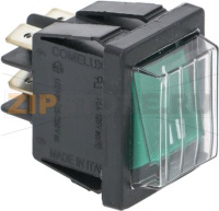 ЗЕЛЕНЫЙ ДВУХПОЛЮСНЫЙ ВЫКЛЮЧАТЕЛЬ 16А 250В