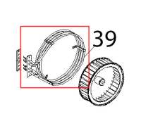 Resistenza circolare D=230, 3 spire, H78, 2900 and 1450 W, 230 Unox XF 188