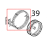 Resistenza circolare D=230, 3 spire, H78, 2900 and 1450 W, 230 Unox XF 188