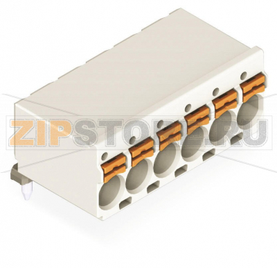 1-conductor THT female header; 1.4 mm O solder pin; угловые; 2,5 мм; Шаг контактов 5 мм; 7-пол.; светло-серые Wago 2092-1377 Универсальное соединение для всех типов проводниковПростой монтаж одножильных проводников и многожильных проводников с наконечником путем вставкиПростая в использовании конструкция не требует применения специальных инструментовВозможность выполнения монтажа как в соединенном, так и в разъединенном состоянииВстроенные тестовые порты для тестирования параллельно вводу проводникаЗаказная установка выводов под пайку...