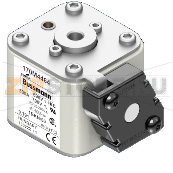 Предохранитель, 500 A, AC 690 В, 200 кА, size 1, aR, IEC UL Eaton FUSE 500A 690V 1*BKN/50 AR UC 